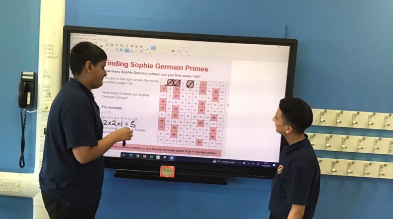 Maths challenges at Gosforth Junior High Academy 
