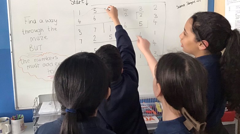 Maths challenges at Gosforth Junior High Academy 