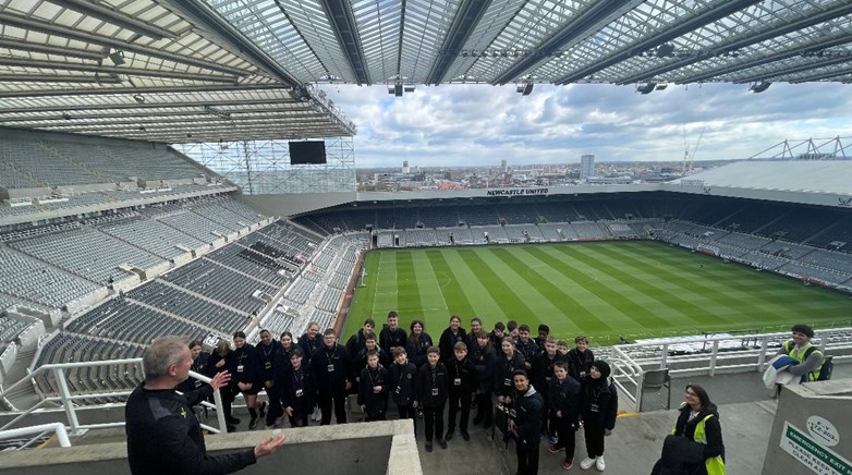 Gosforth Junior High Academy trip to Newcastle United Football Club