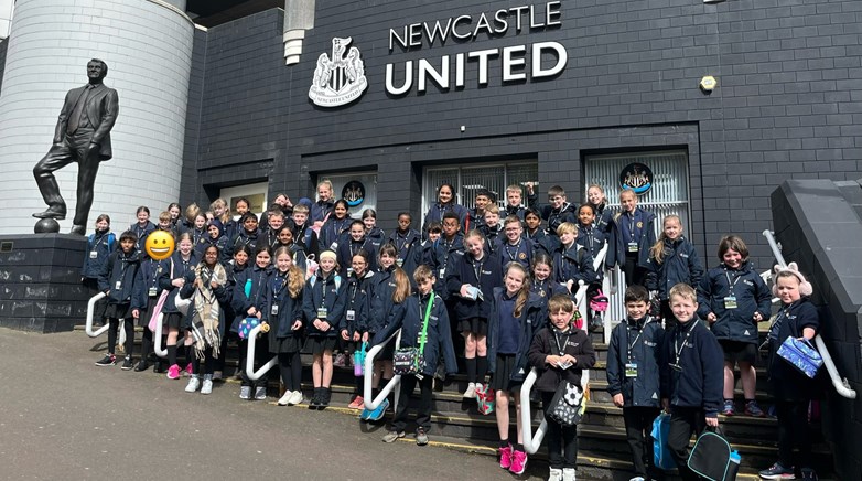 Gosforth Junior High Academy student trip to St James Park